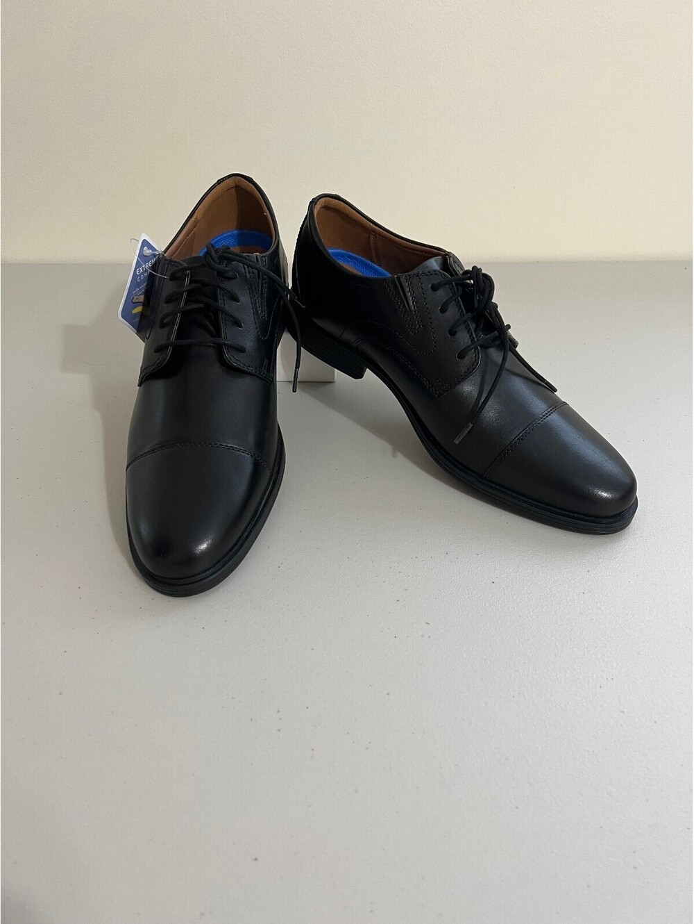 Clarks Men's Malwood Lace Casual Shoes - Black Leather ,Size, 9.5